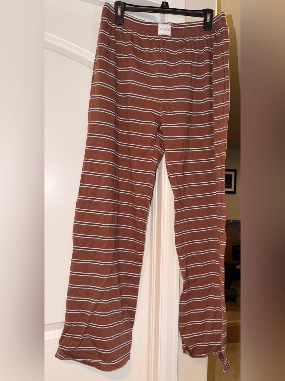 Parke striped brown outfit